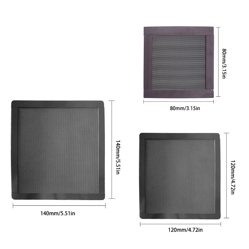 Tấm lưới lọc bụi từ tính 120x120/ 140x140 mm từ PVC cho quạt tản nhiệt máy tính