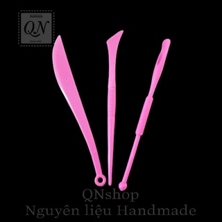 Bộ tạo hình đất sét 8 món 16 đầu, dụng cụ tạo hình đất sét bằng gỗ QNshop Nguyên liệu Handmade