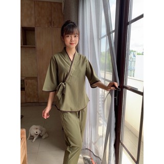 Nhật Nơ Nữ KhôngThêu # Đồ Lam Đi Chùa
