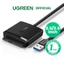 Cáp chuyển đổi SATA sang USB 3.0 UGREEN với Bộ chuyển đổi UASP SATA III sang USB cho ổ cứng 2,5 "Đĩa HDD