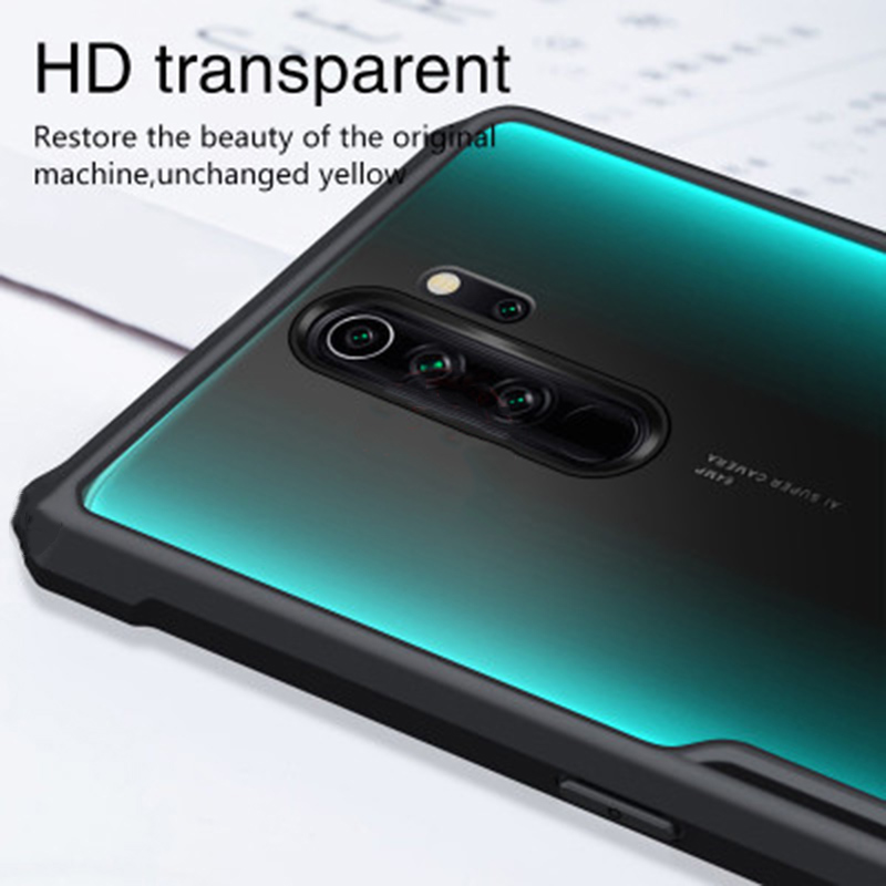 Ốp điện thoại trong suốt kiểu dáng quân đội cho Xiaomi Redmi K30 10X K20 Pro Redmi Note 9S Note 8 Note 9 Pro Max