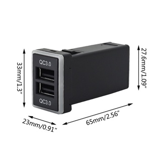 For  QC3.0 Dual USB Power Socket Quick Charge Car Charger USB Adapter