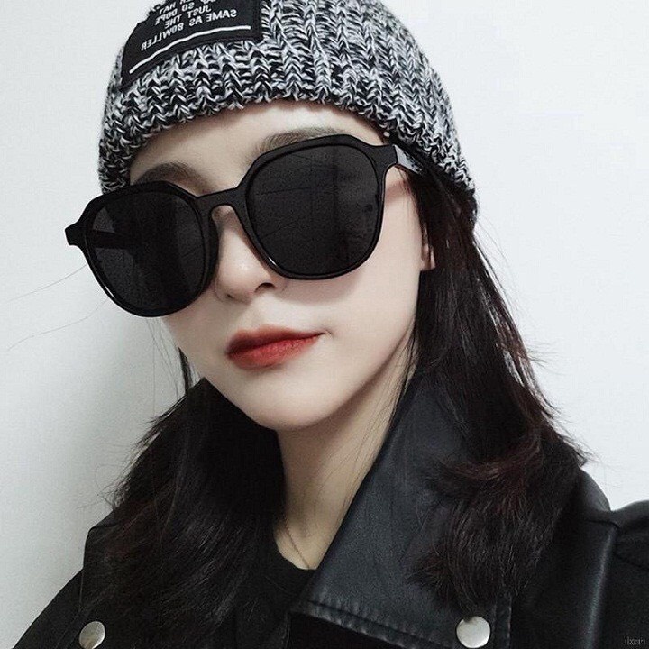 Mắt kính râm mát nữ nam thời trang chống tia UV400 phong cách Ulzzang đi chơi đi biển đẹp giá rẻ HANASO 002