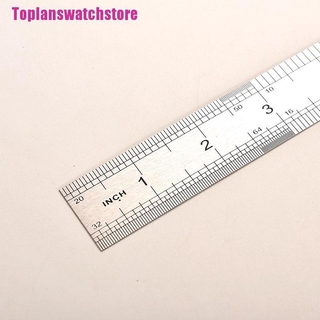Thước kẻ hai mặt 30cm bằng kim loại thép không gỉ