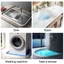 YYlingx water stopper shower dam barrier có thể uốn cong silicone khô và ướt ngăn cách vòi hoa sen dam cửa dưới dải niêm phong