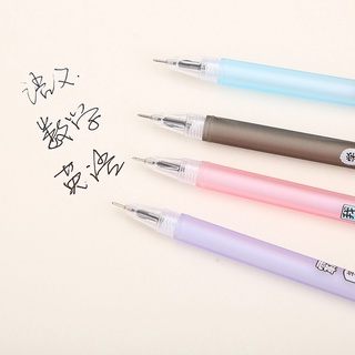 3 Bút Bi Nước Ngòi Nhỏ Giản Dị In Hình Dễ Thương - Thỏ Hồng VPP