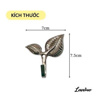 Móc Treo Núm Vén Rèm Cửa Bằng Sắt Hình Lá NV04