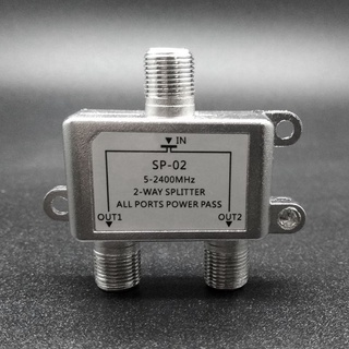 Charmantcc1 Bộ chia cáp Tín hiệu TV vệ tinh hai chiều cho SATV CATV 5-2400 MHz Trong nhà