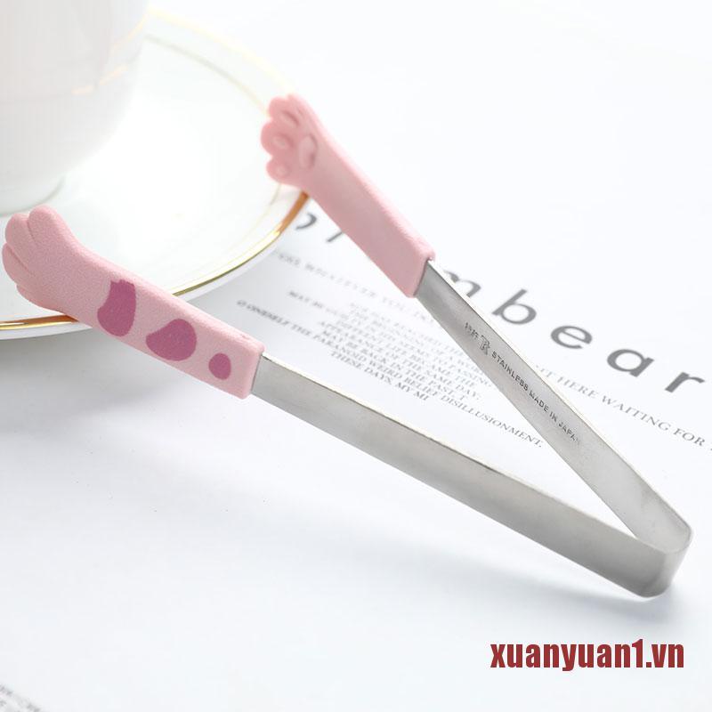 Kẹp thức ăn hình chân bằng thép không gỉ dễ thương