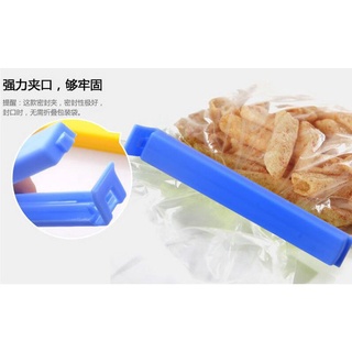Set 10 kẹp miệng túi thức ăn bằng nhựa chống ẩm cỡ 11cm tiện lợi