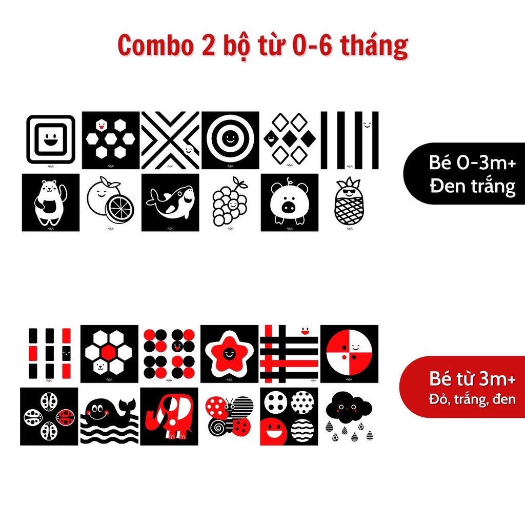 Ảnh Bộ thẻ gấp thị giác cho trẻ sơ sinh từ 0-12 tháng Lalala Baby 2