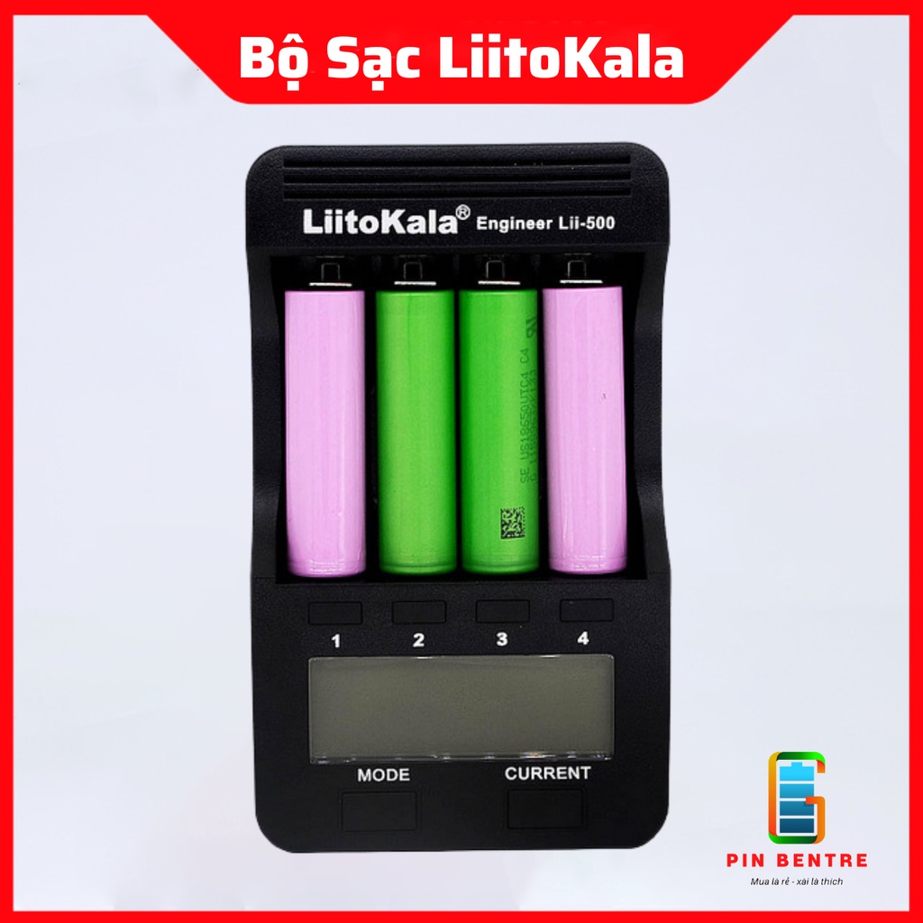 Bộ sạc Pin Liitokala Lii-500 và Test dung lượng Pin chính hảng [PBT247 ...