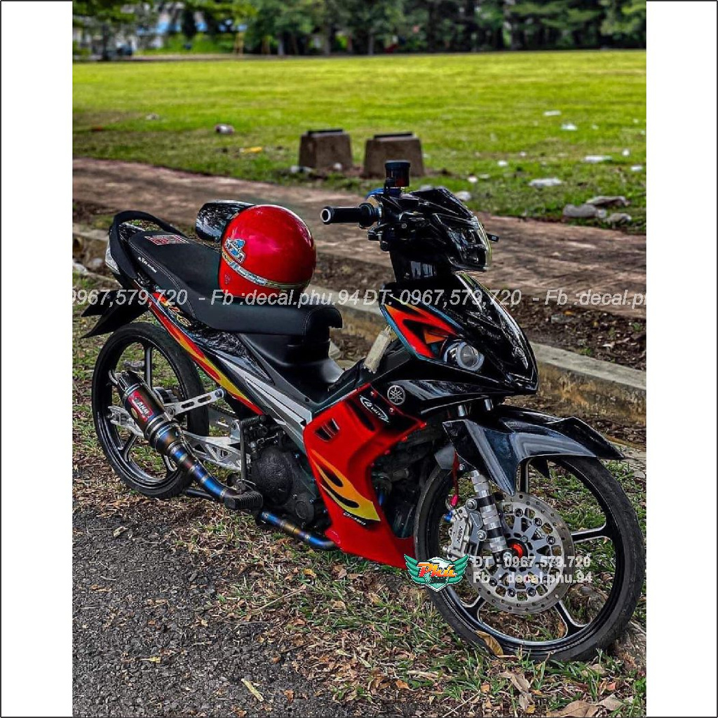 Tem Rời Ex 2006-2010 đỏ đen lửa (F) | Shopee Việt Nam