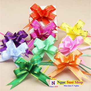 COMBO 10 NƠ RÚT MÀU GÓI QUÀ TRANG TRÍ SIÊU ĐẸP CHỌN SIZE - GIAO MẪU MÀU NGẪU NHIÊN