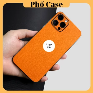 Miếng dán lưng da màu cam cho iPhone 12- 17promax