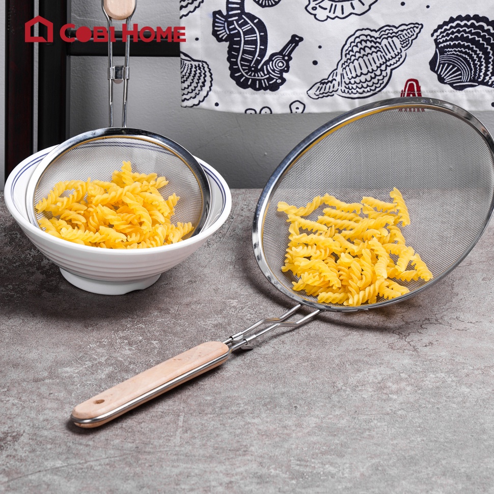 Rây Lọc Inox Không Gỉ Cao Cấp Có Tay Cầm Cán Gỗ Dùng Cho Trà/ Thực Phẩm ...