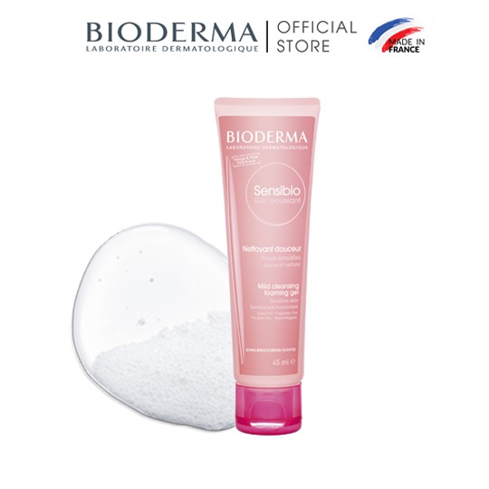 Ảnh Gel rửa mặt tạo bọt cho da nhạy cảm Bioderma Sensibio Gel Moussant - 45ml 2