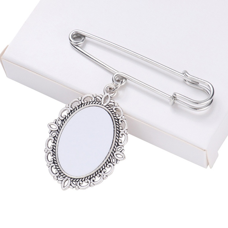 Unstop * Bó hoa cưới Ảnh quyến rũ Diy Pin Làm khung ren Đám cưới Charm Mặt dây chuyền hình bầu dục