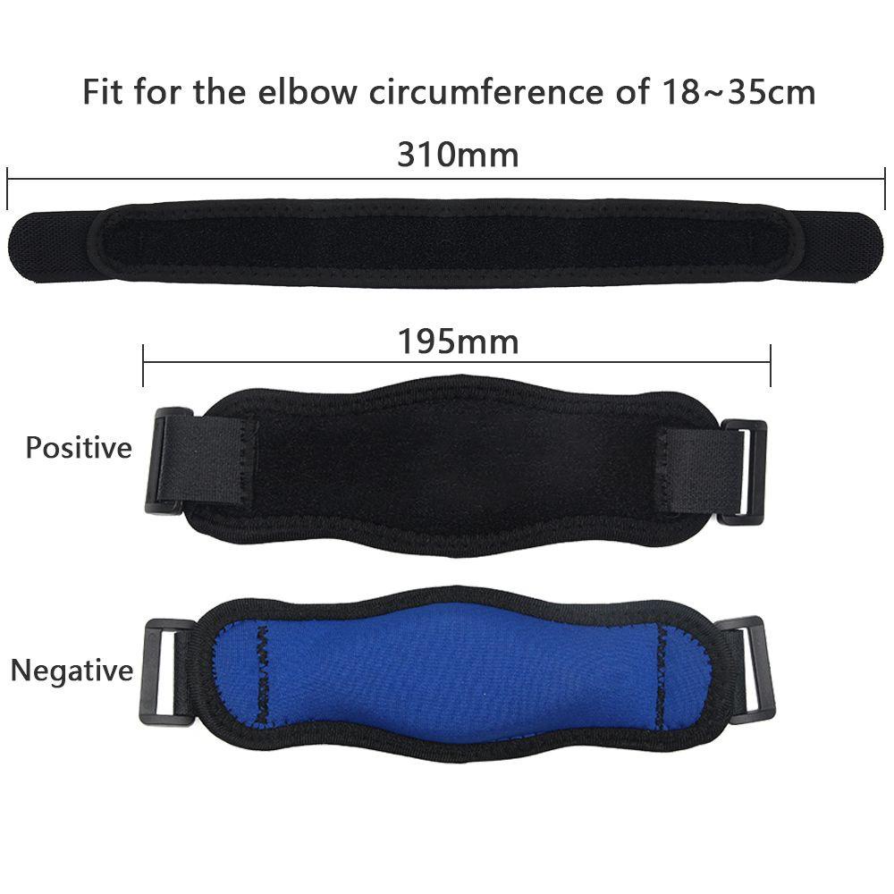 Băng bảo vệ khuỷu tay có thể điều chỉnh, phù hợp cho golfer với miếng đệm giảm shock, cũng bảo vệ cổ tay và đầu gối.