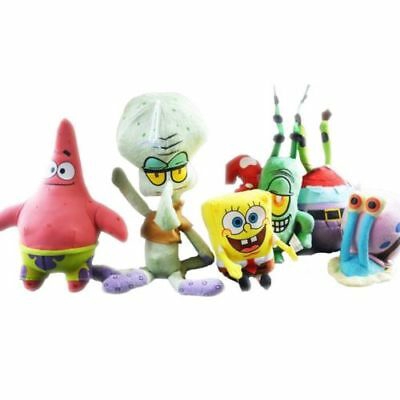 SpongeBob SquarePants Patrick Star Squidward Tentacles Sang Trọng Mềm Mại Sinh Nhật Đồ Chơi Nhồi Bông