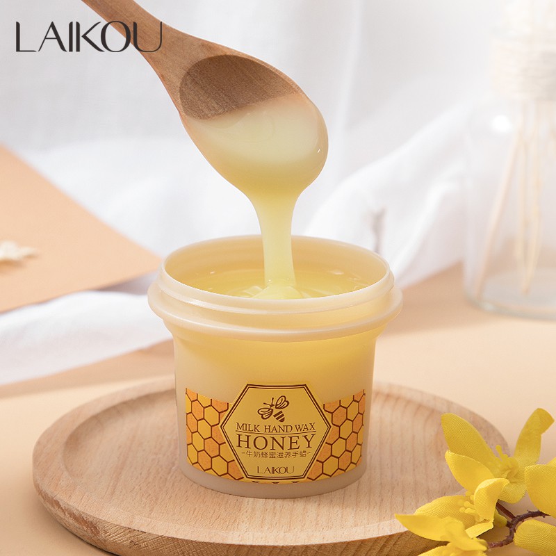 Ảnh Sáp dưỡng ẩm da tay LAIKOU chiết xuất từ sữa và mật ong giúp tẩy tế bào chết và làm sáng da 120g 3