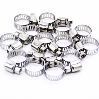 10 Kẹp thép không gỉ Đường kính 13--19mm Kẹp có thể điều chỉnh cho ống