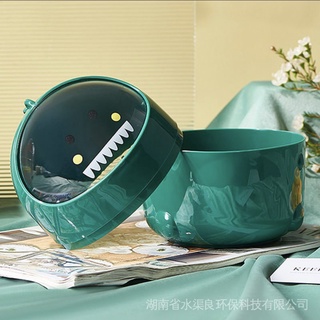 Thùng đựng mỹ phẩm, đựng bút, đựng đồ dùng mini nắp lật nhỏ gọn để bàn đa năng tiện dụng hình khủng long