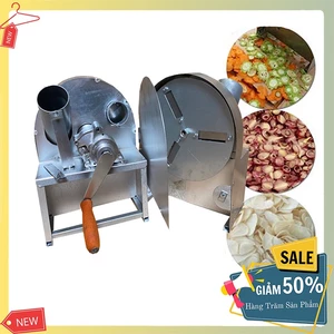 Máy cắt hành tỏi quay tay hiệu quả năng suất cao 30kg/1giờ