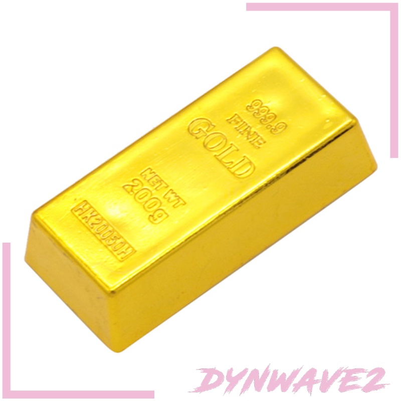 [Dynwave2] Thanh vàng giả Mô phỏng vàng Đạo cụ khăn giấy Đồ chơi trang trí bàn