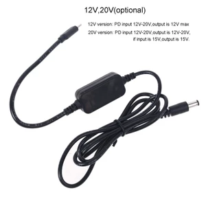 Niki 36W Type c đến 5 5x2 5 Cáp nguồn 12V 20V Cáp cấp nguồn bước lên