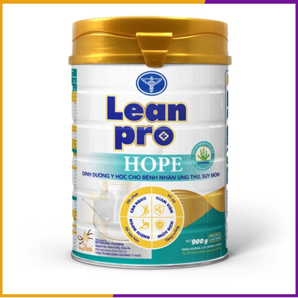 Sữa Leanpro Hope-DINH DƯỠNG Y HỌC CHO BỆNH NHÂN UNG THƯ,SUY MÒN