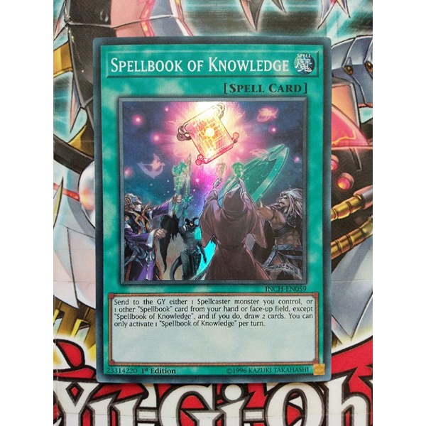 Thẻ bài Yugioh Spellbook of Knowledge (UK) INCHEN059 (Super Rare