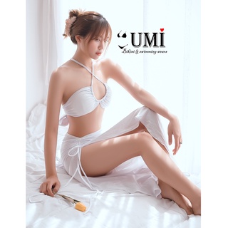 BIKINI 2 MẢNH KÈM KHĂN (SÉT 3 MÓN) MÀU TRẮNG BIKINISTORE