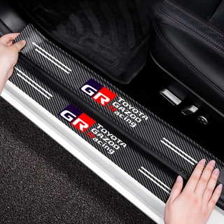Miếng Dán Da Sợi carbon Dày Dặn Bảo Vệ Cửa Xe Hơi Toyota GR VIos Yaris Corolla Innova Cross Wish Revo CHR Avanza Fortuner Rush