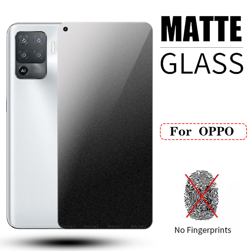 Kính cường lực mặt nhám chống bám vân tay cho OPPO A6x A6 A5i A5 A5X A3X A3 A60 A79 A78 A38 A58 A18 A96 A77 A77s A76 A95 A74 A57 A54 A17K A16K A16 A15 A15s A5s A53 A91 A92 A72 A52 A11 A12 Pro 5G