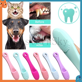 1pc Silicon Mềm Bàn Chải Đánh Răng Thú Cưng Bàn Chải Đánh Răng Ngón Tay Chăm Sóc Hơi Thở Xấu Thú Cưng Chó Mèo Vệ Sinh Vật Dụng Cho Chó Phụ Kiện Ngón Tay Mềm Mũi Đầu Đen Bàn Chải Làm Sạch