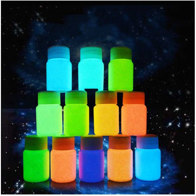 30g Sơn Acrylic gốc nước Dạ Quang Phát Sáng Trong Bóng Tối (chọn màu ...