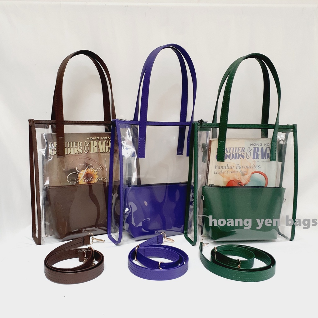Túi xách nhựa trong suốt 2in1(có dây đeo chéo ) | Shopee Việt Nam