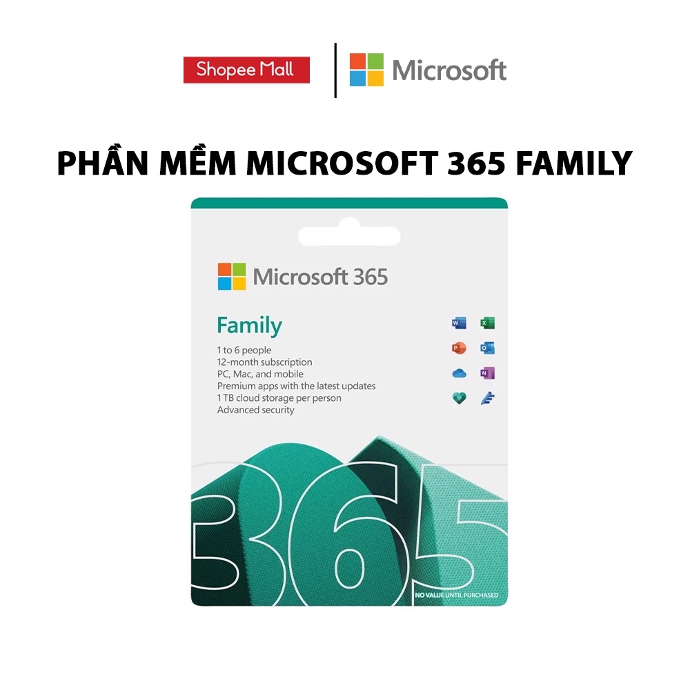 [Mã BMLTB200 giảm đến 100K đơn 499K] Phần mềm Microsoft Office 365 Family