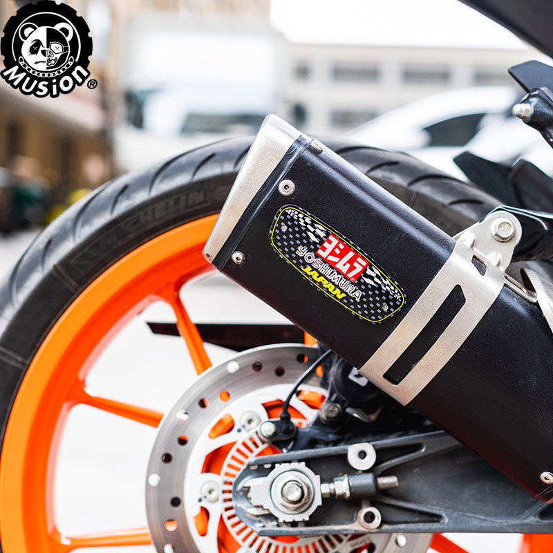 Miếng dán ống pô nhiệt 3D Musion bằng nhôm chống thấm nước cho Yoshimura Honda Yamaha Suzuki Kawasaki