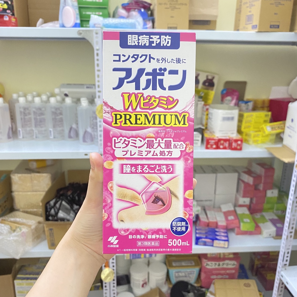 Nước rửa mắt Eyebon W Vitamin Kobayashi Nhật Bản 100ml / 500ml