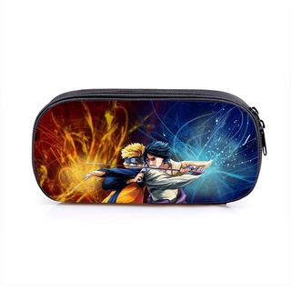 GC9 Naruto Haruno Sasuke Anime Hộp Đựng Bút Chì Túi Văn Phòng Phẩm Dung Tích Lớn In Dây Kéo Học Sinh Dễ Thương Lưu Trữ B
