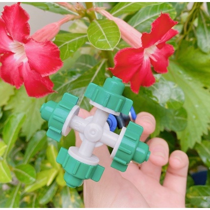 Bộ thống phun sương đầy đủ tưới lan tưới rau, tiểu cảnh, làm mát mái tôn 15 béc 4 hướng