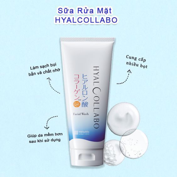 Ảnh Sữa Rửa Mặt Tạo Bọt Chống Lão Hóa MEISHOKU Hyalcollabo 100G 4