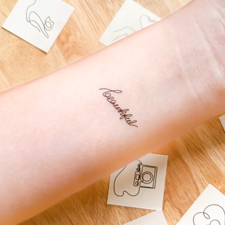 [Line Art Collection] Set 20 Hình Xăm Dán Tạm Thời Chống Nước Dính Dính