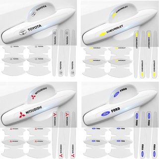 Set 8 Miếng Dán Trong Suốt Bảo Vệ Tay Nắm Cửa Xe Hơi