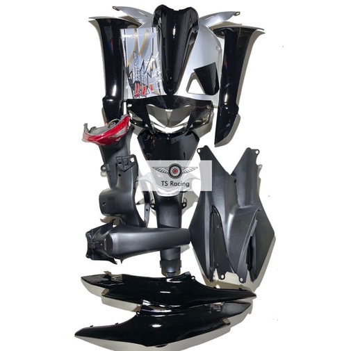 Dàn áo wave s100 màu đen - tặng team 3 lớp