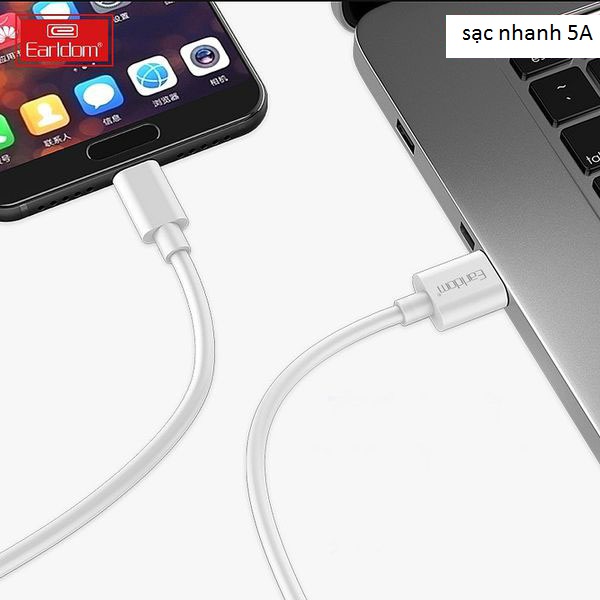 Cáp Sạc Siêu Nhanh  Earldom tốt hơn  anker Cho iPhone PowerLine 1m - Hàng Chính Hãng -cao cấp-bảo hành 12 tháng
