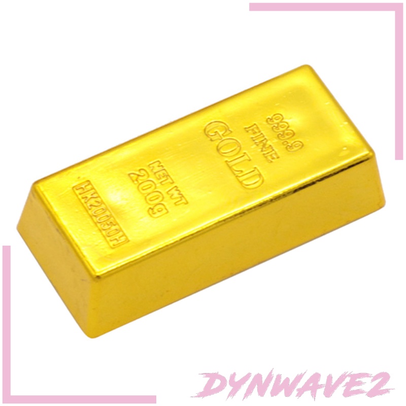 [Dynwave2] Thanh vàng giả Mô phỏng vàng Đạo cụ khăn giấy Đồ chơi trang trí bàn