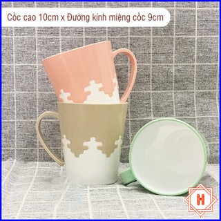 Cốc nhựa uống nước 2 màu Việt Nhật – Cốc đánh răng có quai cầm { H }